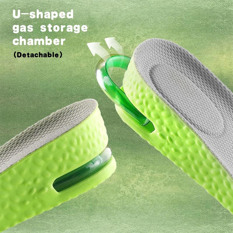 Height Increase Insole for Men Growing Sole Shoes Insoles Unisex Quality Sports Air Shock Absorbing Anti-Odour Shoe Pads