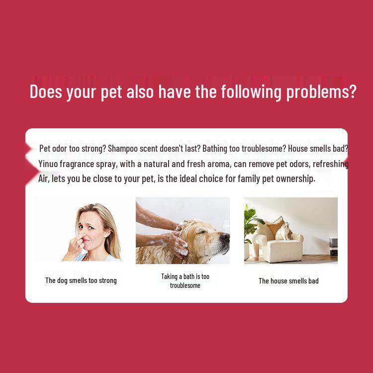 Pet Deodorizing Perfume - 100ml for All Dogs & Cats, Odor Remover