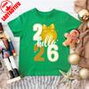 Hello 2026 Disco Ball New Year Tee Stylish NYE Outfit Unisex High Quality Cotton Crewneck Casual Style Regular Short Sleeve
