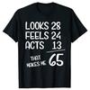 Funny 65th Birthday Gift 65 Years Old Born In 1955 TShirt Summer Tees Men Cotton T Shirt Casual Streetwear Oversized Tshirt