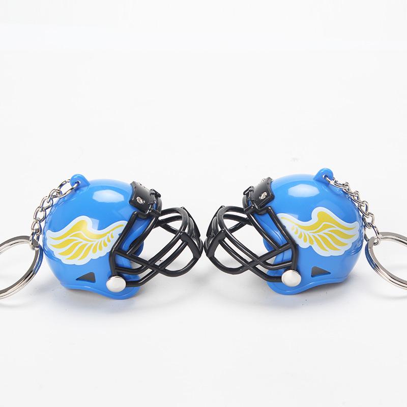 Rugby Helmet Keychain: Mini American Football Pendant Ornament In Stock