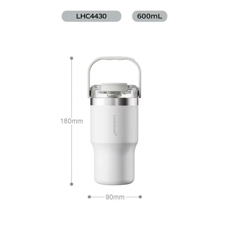 

LOCK&LOCK Ceramic Coated Insulated Car Tumbler with Straw