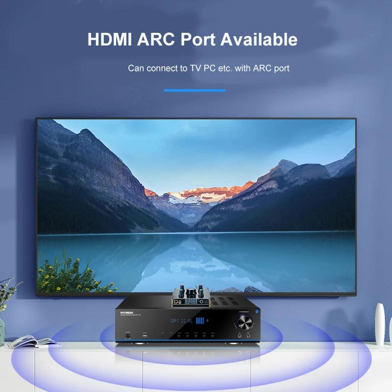 Dual Microphone Karaoke Machine Bluetooth 5.0 Sound Power Amplifier Integrated Amp & U-Disk Player Home Audio Subwoofer System