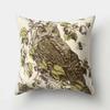 Polyester Owl Pillow Cover Patterned Design for MultiScene Sofa Bed and Living Room Decor