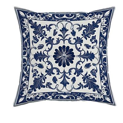 Bohemian Blue And White Floral Pillowcasesuitable For Sofa Car Bedroom Decorative Cushion Cover Pillow Cover