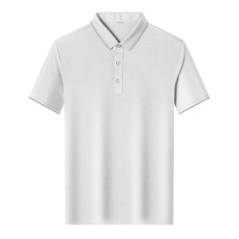 

Men s Business White Collar Breathable Polo Shirt for Casual Fashion L
