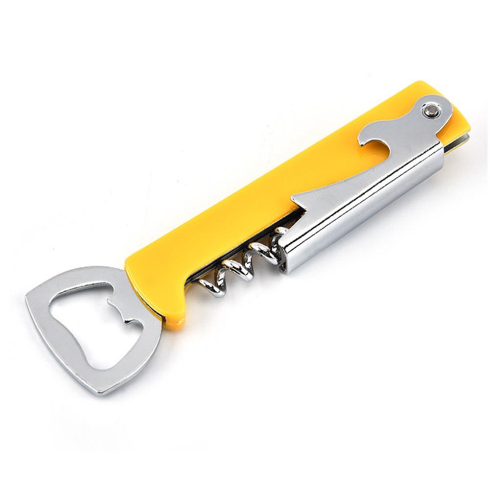 Multi-function Wine  Corkscrew Stainless Steel Wine Bottle Cap Remover Bar Household Accessories
