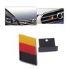 Car German Flag Grille Emblems Badge Front Grill Badge Universal Aluminum Alloy Bumper Sticker for Benz Golf VW Volkswagen AudiKD0