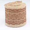 Natural Jute Burlap Hessian Ribbon +lace Trim Edge Vintage Wedding Rustic