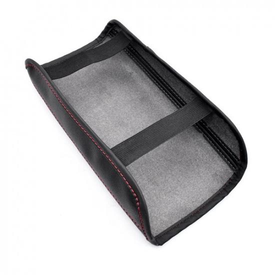 For Hyundai Tucson Armrest Cushion Pad Console PU Leather Cover Black