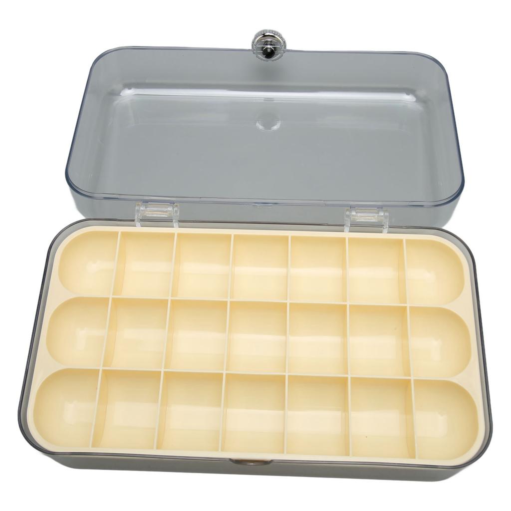 Transparent Jewelry Box Large Capacity Rust Proof Detachable Organizer Box for Earrings Necklaces