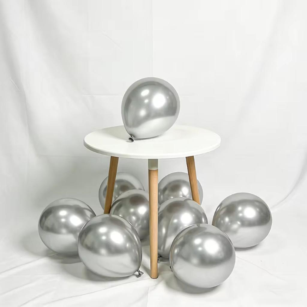 5/10/12 Zoll 20/50/100 Stück metallisches Latex-Ballon-Set, geeignet für Hochzeiten, Geburtstage, Mottopartys, Familientreffen