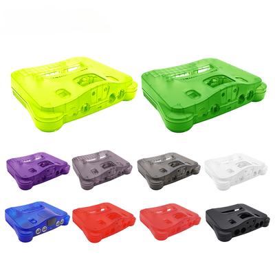 Bitfunx Replacement Plastic Shell Translucent Case for N64 Nintendo 64 Replacement Case Transparent Boxes