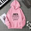 Radio Pattern Hoodie Womens Oversized Hoodie Fleece Vintage Tracksuit Fashion Long Sleeve Hip Hop Hooded Sweatshirt