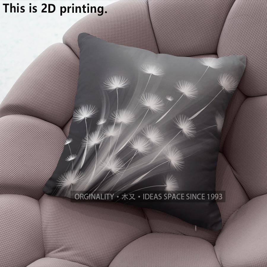 Dandelion Style Digital Print Pillow Covers Pattern Cushion Cover Suitable For Sofa Bedroom Car Pillow Cover