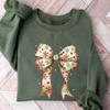 Christmas Coquette Bow Sweatshirt Merry Christmas Hoodie Tis The Season Hoodie Cozy Women Apparel Xmas Party Women Winter Outfit