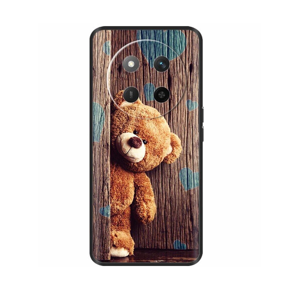 For Honor X60 5G Case Black Silicone Soft Luxury Phone Back Cover for Huawei Honor X60 Pro Painted Shockproof Shell Cases Para