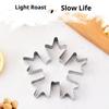 Stainless Steel Christmas Snowflake Cookie Molds Baking Tool For Holiday Dessert And Pastries Kitchen Bakeware