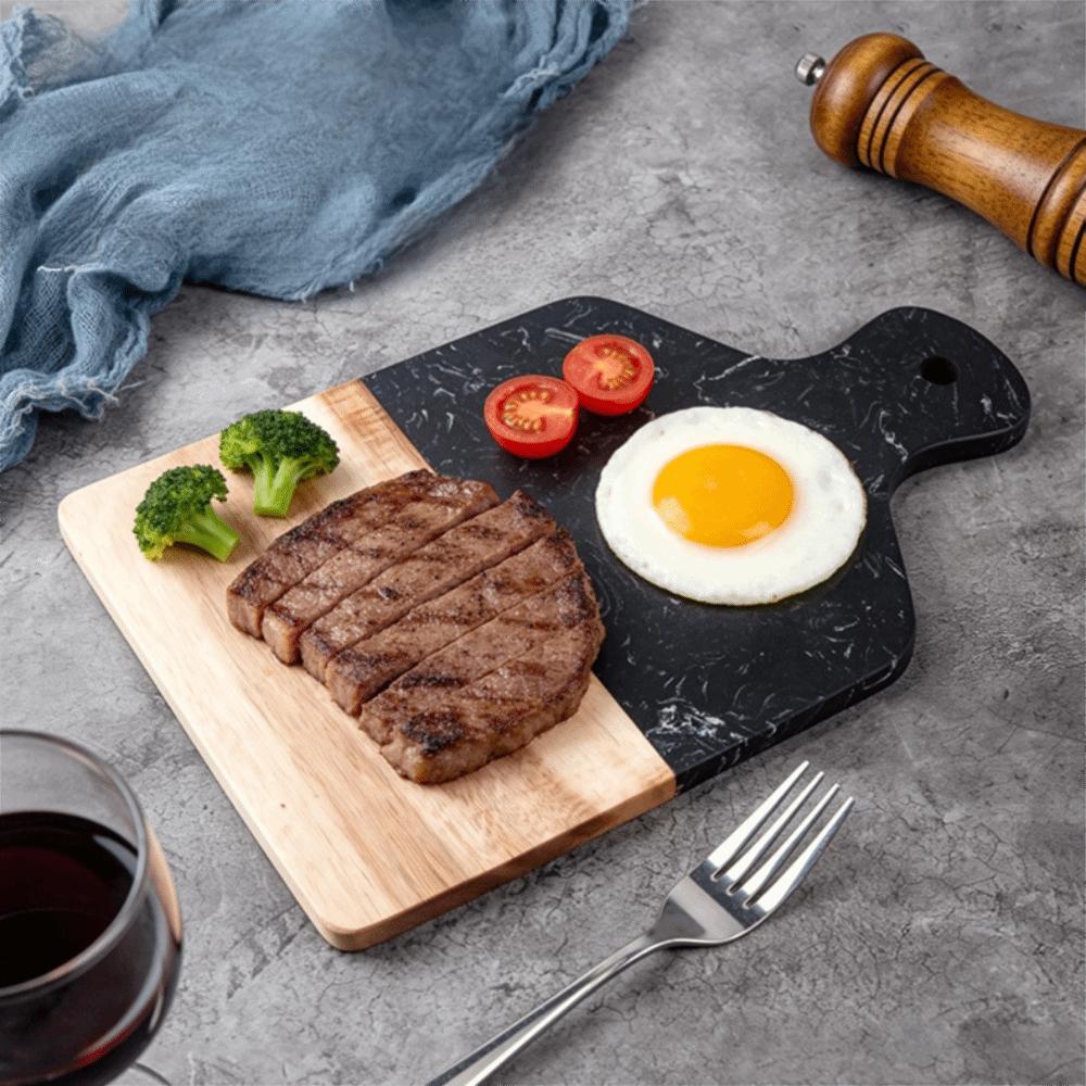 Heat-resistant Marble Wood Cutting Boards Mold-resistant Fruit Plate Preparing The Ingredients