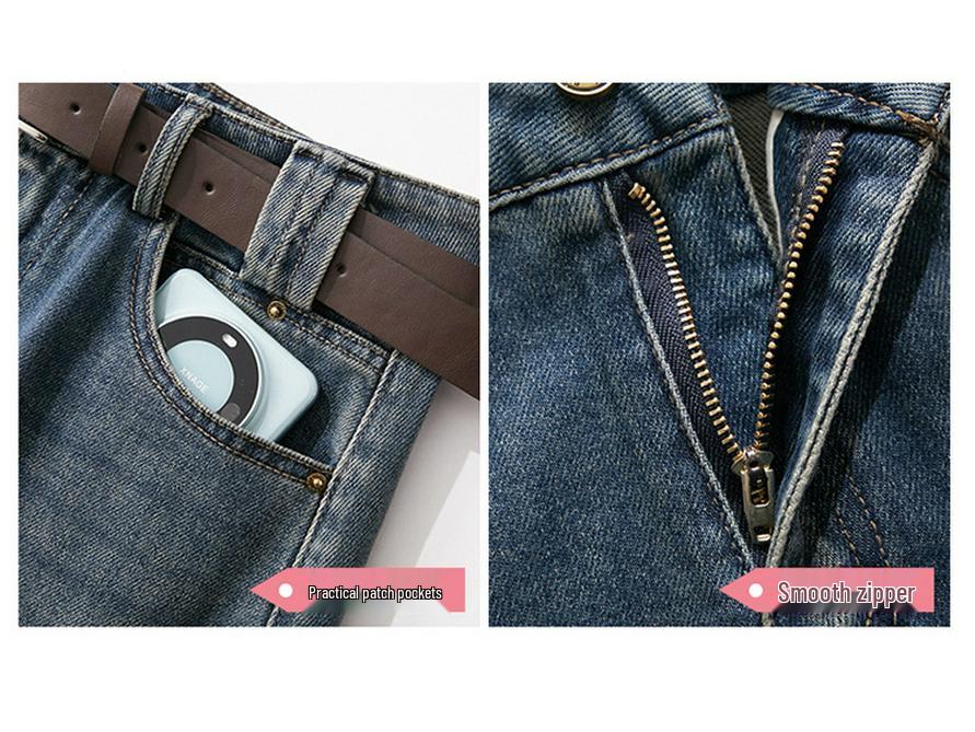 Saia Midi Jeans A-Line Retrô Chique - Cintura Alta, Slim Fit, Confortável e Estilosa, Estilo Coreano Primavera 2026