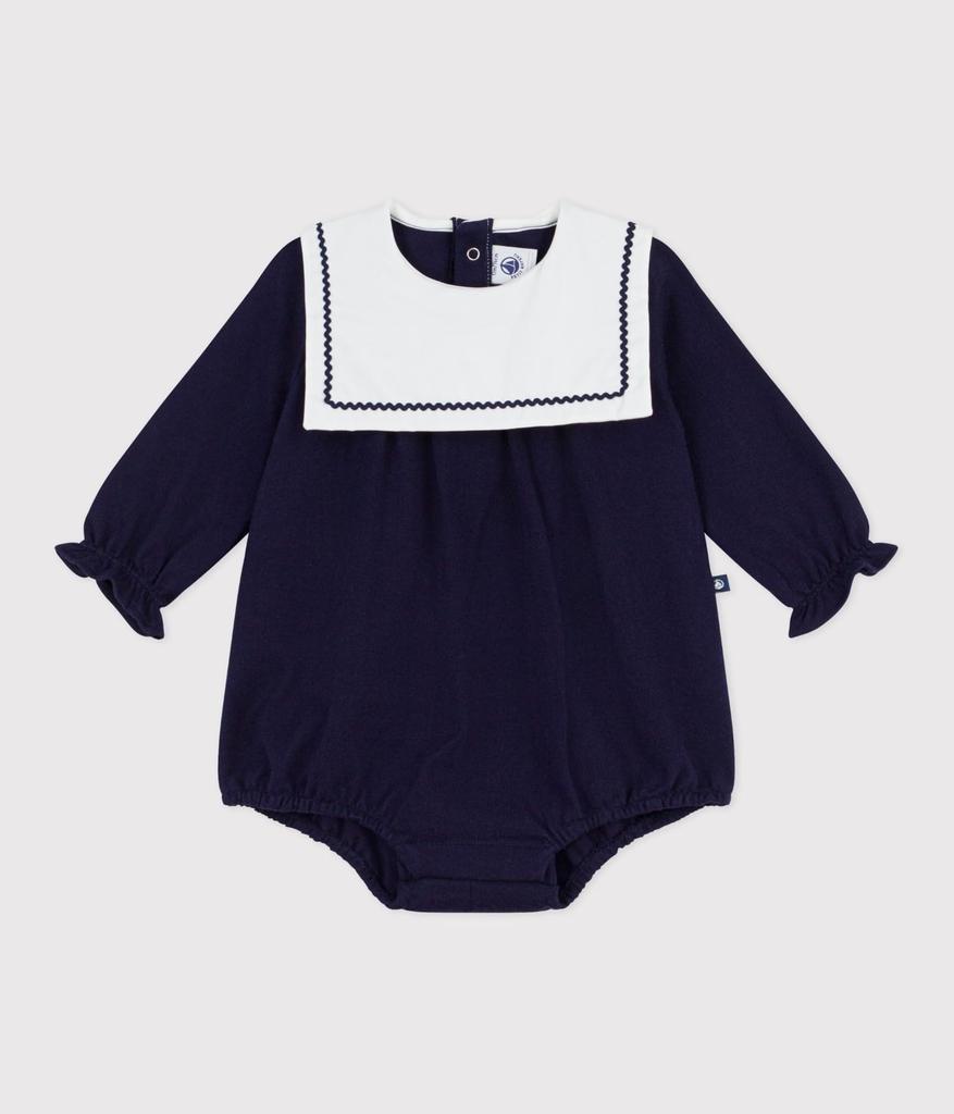 Petit Bateau Long Sleeve Jumpsuit A0DZJ Blue 24 Months 86cm