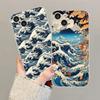 Kanagawa Great Wave Anime Phone Case For IPhone 16 15 14 13 12 Mini 11 Pro XS Max X XR SE 6 7 8 Plus Soft Silicone Cover