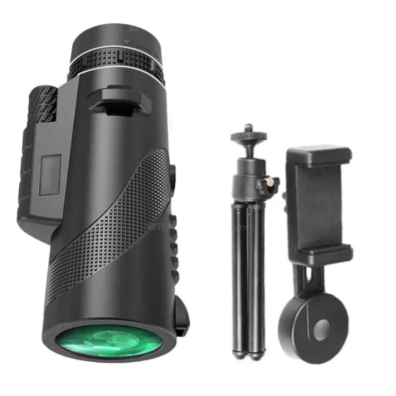 80x100 Draagbare Zoom HD 5000M Telescoop Opvouwbare Lange Afstand Mini Krachtige Telescoop voor Jacht Sporten Buiten Kamperen Reizen