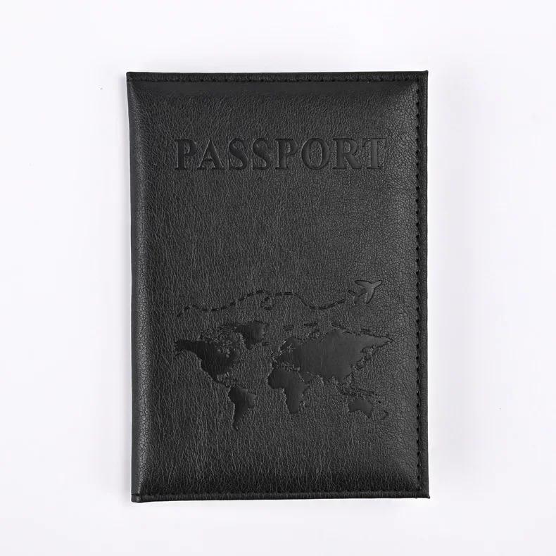 Vintage New Leather Travel Passport Cover Wallet Bag Men Women ID Address Card Holder Portable Travel Accessories