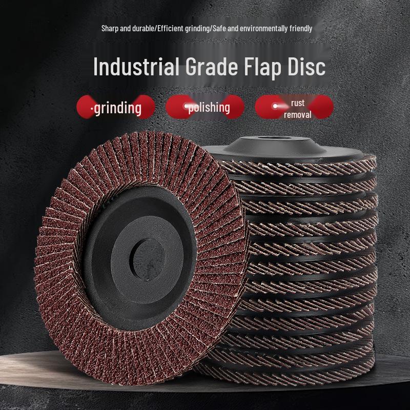 

Полировальный диск лепесткового типа из нержавеющей стали и дерева для угловой шлифмашины 60 grit (90mm red sand flap disc) 3 pcs