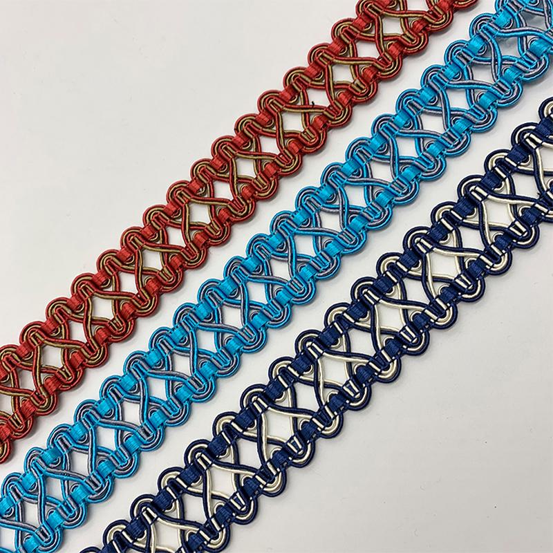 11,5–12 Meter Quastenbesatz, Spitzenband, 3 cm Breite, Spitzenbesatz, Fransen zum Nähen von Vorhängen, Heimpolstern, DIY-Zubehör