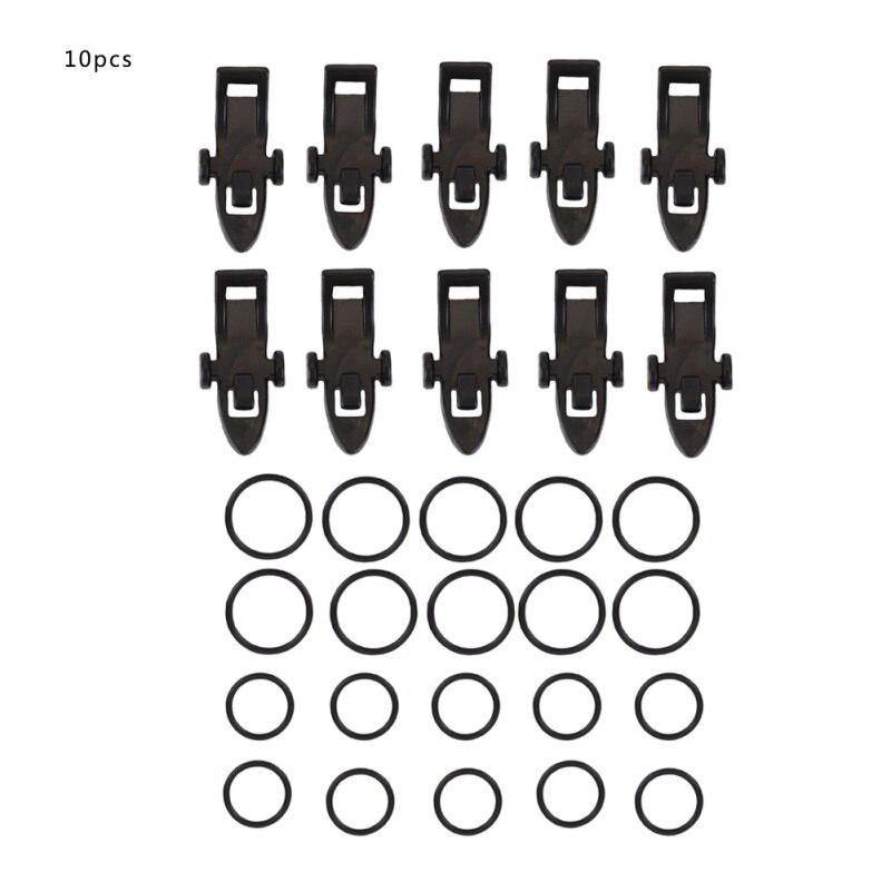 10pcs Fixed Bait Tools Fishing Hook Lure Bait With Rubber Rings Fishing Gear