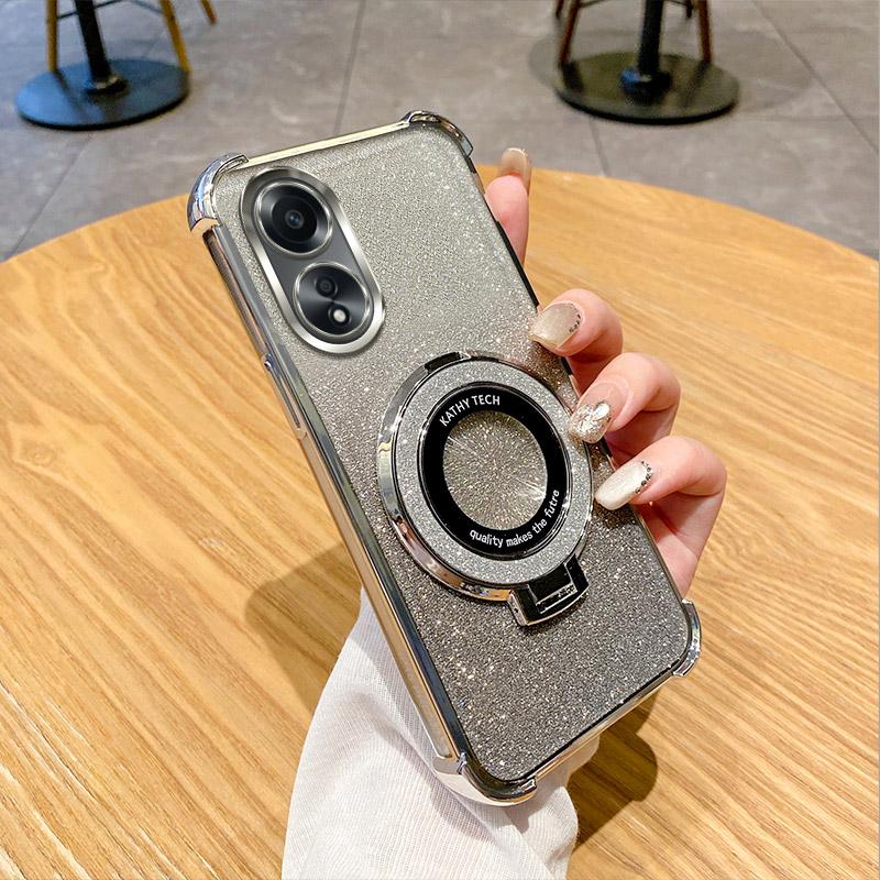 

Shockproof Holder Ring Phone Case For OPPO A15 A15S A16S A53S A54S A57S A77S A77 A78 A79 A96 A74 4G A1K A3 Pro A3X 5G Soft Cover OPPO A57S 4G 2022