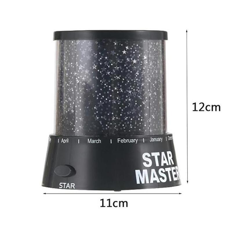 1Pc Led Night Light Projector Starry Sky Star Moon Kids Baby Sleep Colorful Lamp