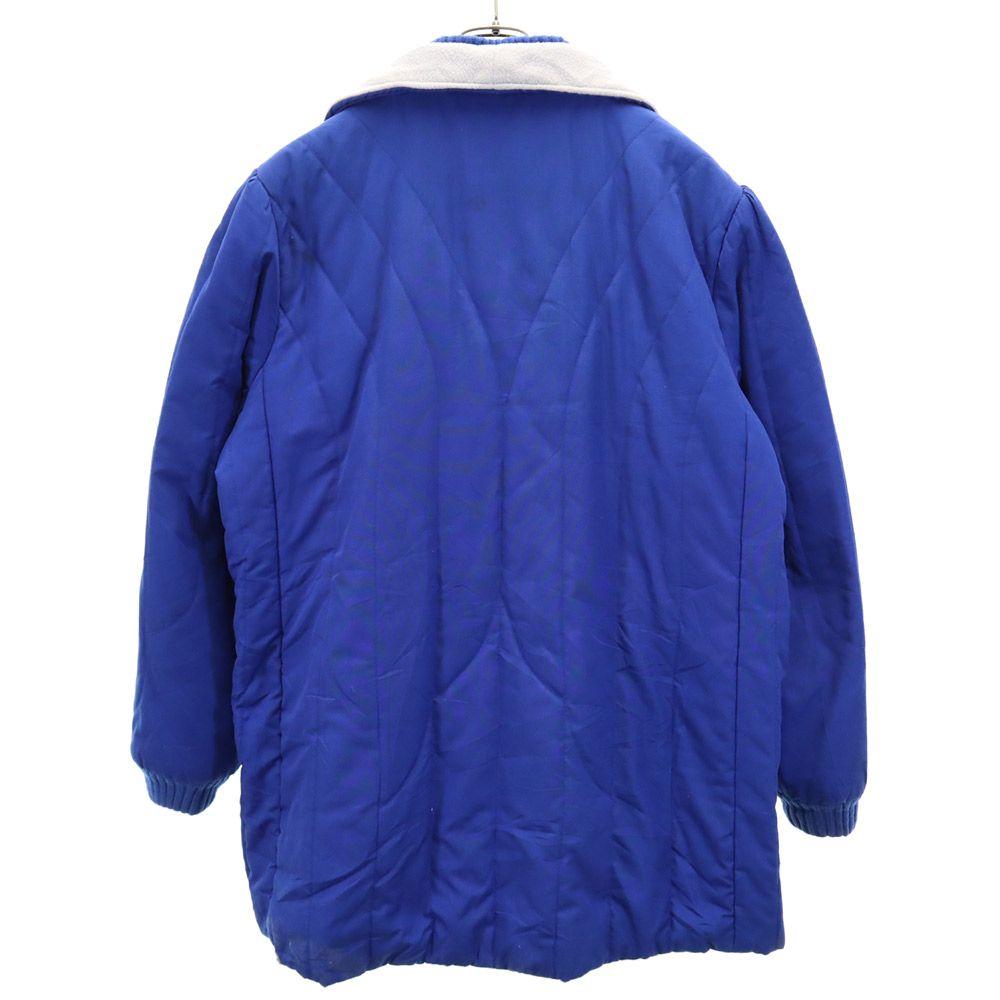 VINTAGE 80s Half zip coat 18 2/1 Blue Men's Used