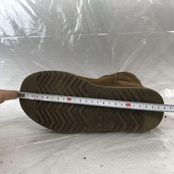 Rare New Zealand UGG Australia Sheepskin Mouton Boots W6 23.0 Brown(USED)