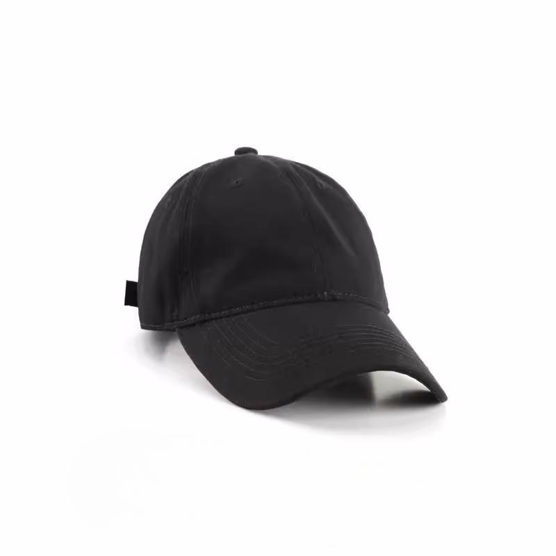 Summer Solid Color Japanese Baseball Hat Men and Women Black Korean Style Soft Top Baseball Hat Trend
