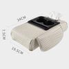 Car Center Console Armrest Cushion PU Leather with Cup Holder Tissue Box Universal Style 7.5CM Thicken Height Car Armrest Pad