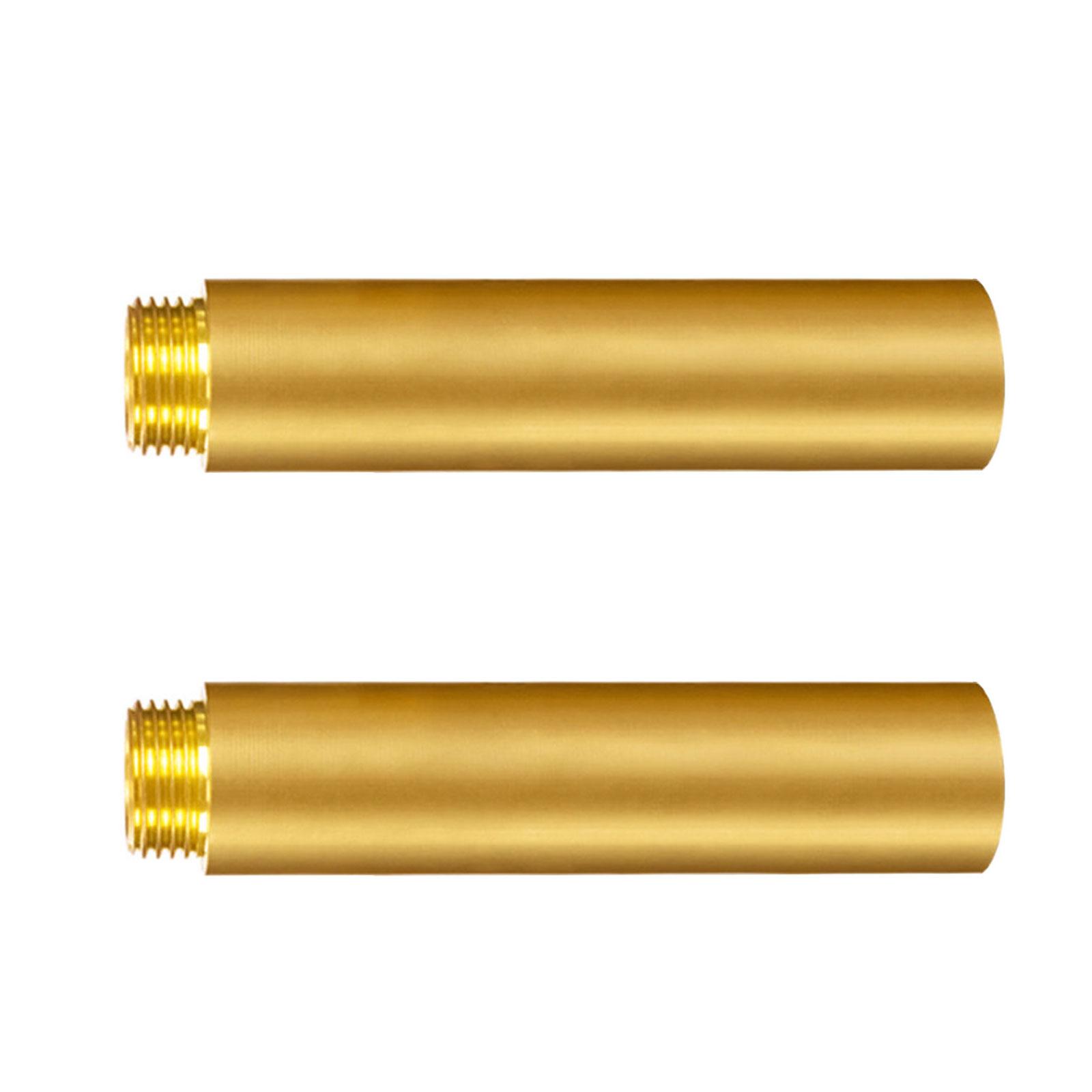 

Pack Of 2 brass1/2inch Faucet Extension Water Pipe Fitting brass1/2inch Valve Extension Corrosion Resistant for Plumbi 100