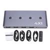 HD USB2.0 KVM Anahtarı 4K 60Hz HD Multimedya Arayüz Anahtarlayıcı 4 Bilgisayar İçin Tek Bir 4K 60Hz Monitör 4 USB Cihaz Paylaşımı