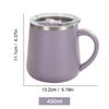 450ml insulated travel mug Coffee Tumbler Insulated Water Cup  Sealed Leak-proof Water Cup  Tea Milk Hot Chocolate Coffee cup