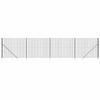 VidaXL Wire Mesh Fence and Anchor, Decorative Fence Panel, Protection Barrier Garden Patio 154244