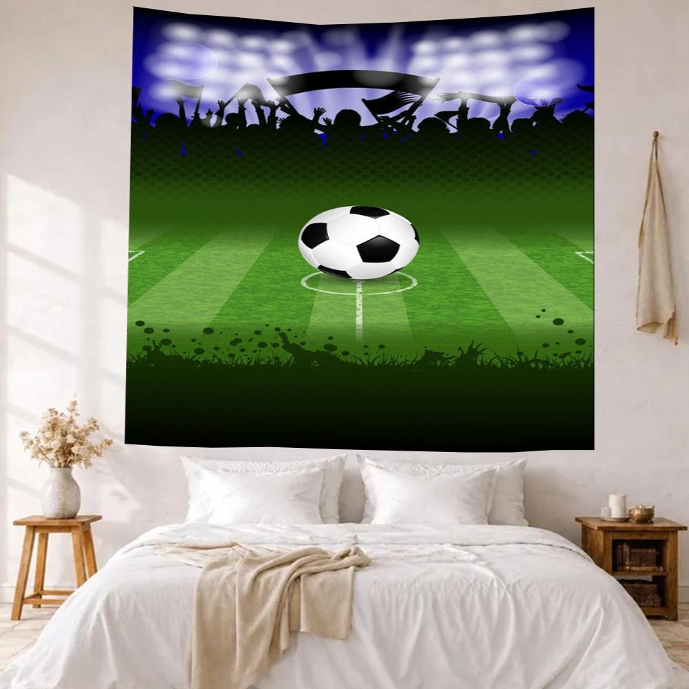 Soccer Wall Decor Tapestry Art For Pet Memorial Birthdaywedding Party Backdrop Family Gift