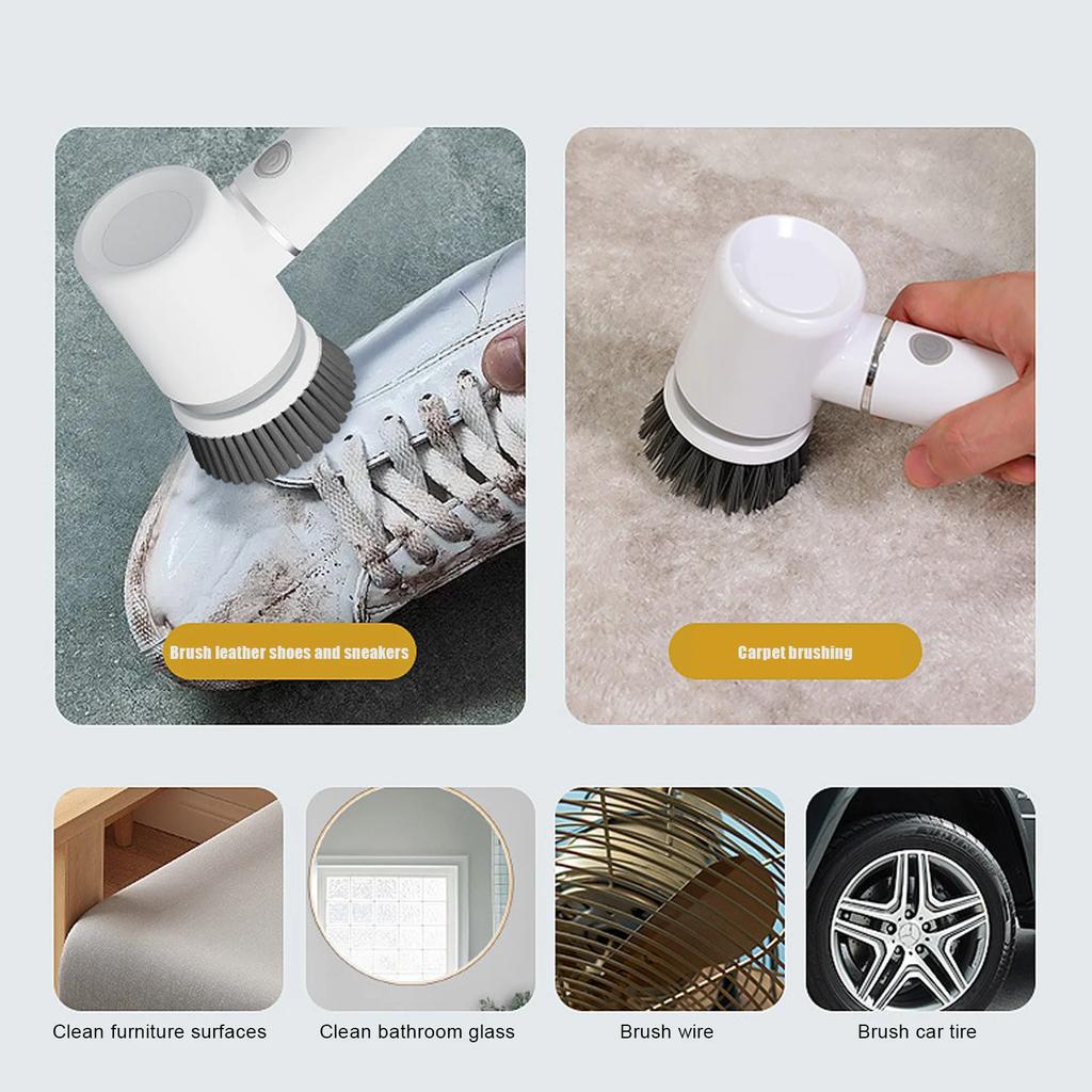 Electric Scrubber Replaceable Brush  Electric  Scrubber  Cordless Cleaning Scrubber Brush  for Replacement