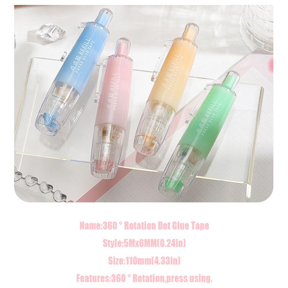 DIY Scrapbooking Glue Tape Press Type Rolling Glue Tape Glue Tape Pen  Student Stationery