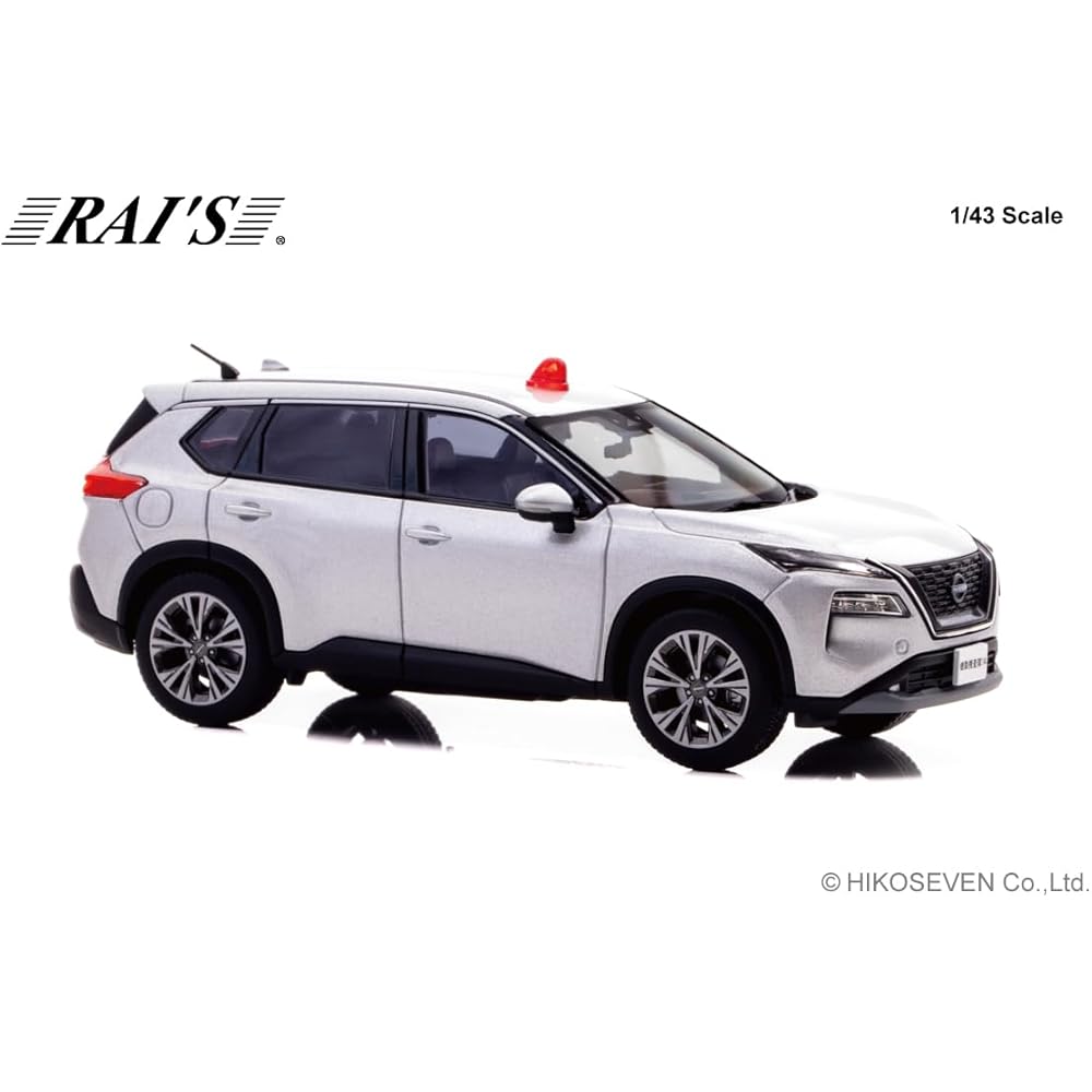 RAI'S 1/43 Scale Nissan X-Trail S e-4ORCE (T33) 2022 Police Headquarters Criminal Investigation Department Mobile Investigation Unit Vehicle (Silver) 
