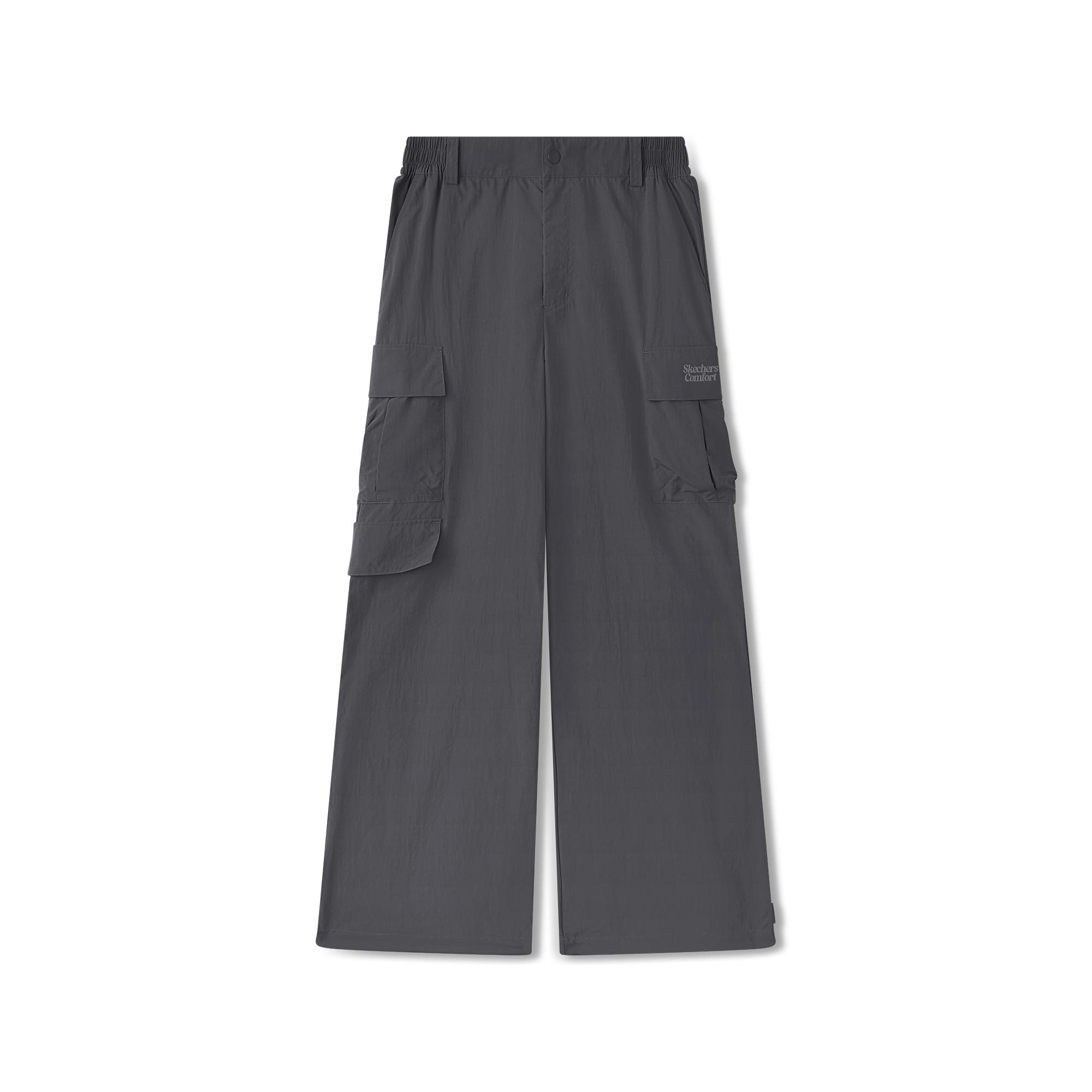 Skechers Fashionable Simple UV Protection Loose Straight Casual Pants Men bottoms Smoky-Gray L225M074-013P S