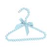 Modern Faux Pearl Hanger with Bow Non-slip Cute Bow-knot Small Clothes Rack