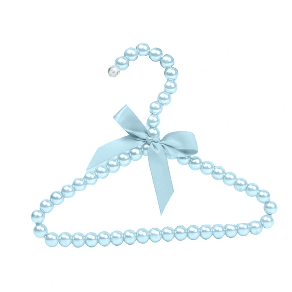Modern Faux Pearl Hanger with Bow Non-slip Cute Bow-knot Small Clothes Rack