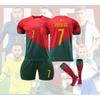 Premium 2223 Portugal Fußballbekleidung Set Atmungsaktives Material Für Kinder Und Erwachsene