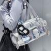 New Y2k Star Chain Ita Bag Large Capacity Transparent Crossbody Bag Diy Display Handbag Candy Color Cute Japanese Shoulder Bag